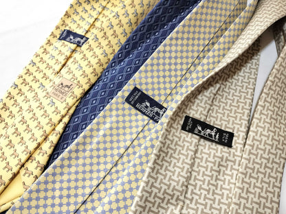 HERMES *4 pieces of neckties