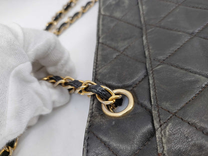 CHANEL [With sticker card] 0 series lambskin @Matelasse chain shoulder bag