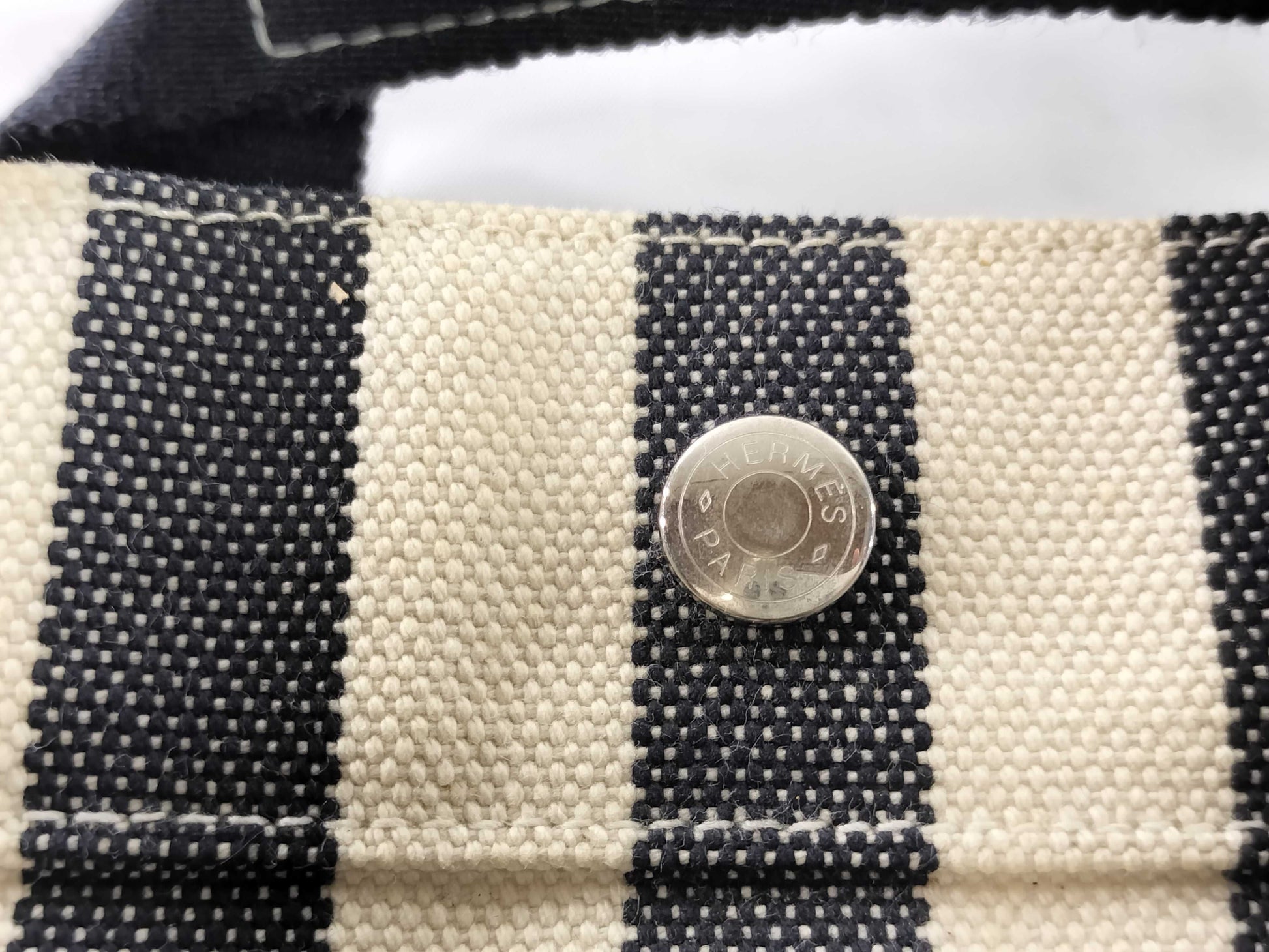 HERMES Cannes PM Canvas Tote Bag with Pouch