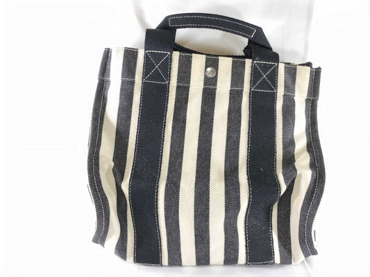 HERMES Cannes PM Canvas Tote Bag with Pouch