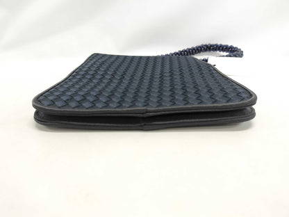 BOTTEGA VENETA Intrecciato Satin Handbag with Beads