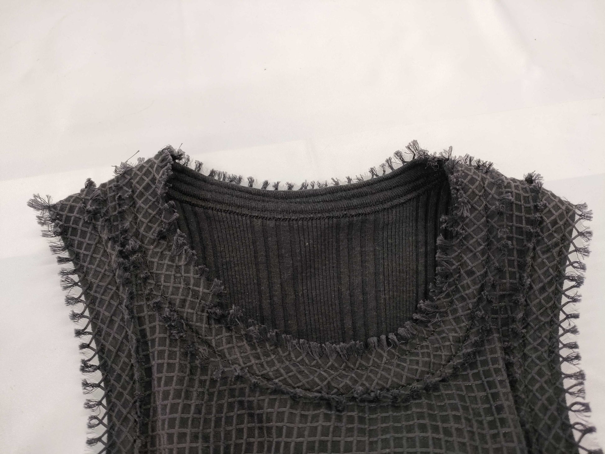 Sacai Sleeveless Mesh Dress Tops