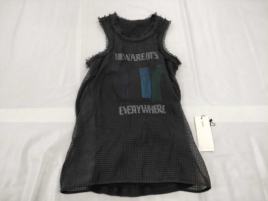 Sacai Sleeveless Mesh Dress Tops