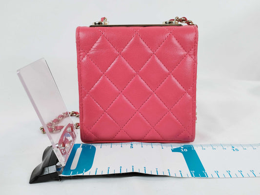 CHANEL [Card and sticker included] 30 series lambskin mini chain wallet shoulder bag