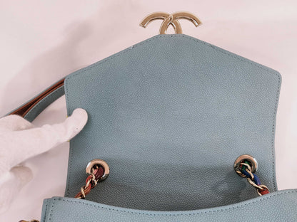 CHANEL [No card, sticker included] No. 23 Lambskin Matelasse 2-Way Chain Shoulder Cruise Line Shoulder Bag