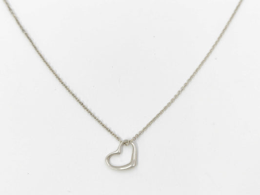Tiffany & Co. Open Heart Necklace, SV925, 1.4g