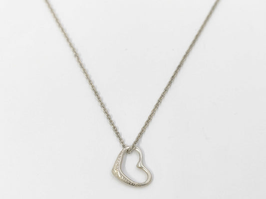 Tiffany & Co. Open Heart Necklace, SV925, 1.4g