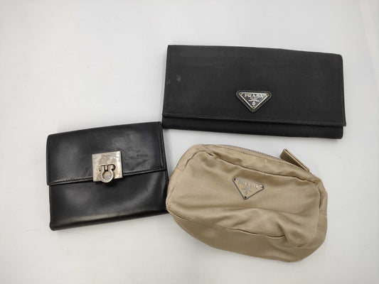 PRADA nylon pouch/wallet/Ferragamo wallet and other accessories
