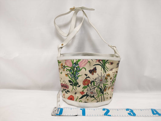 GUCCI Vintage Floral Print Shoulder Bag
