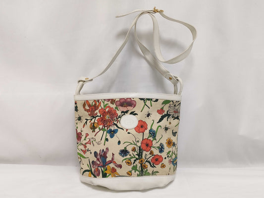 GUCCI Vintage Floral Print Shoulder Bag