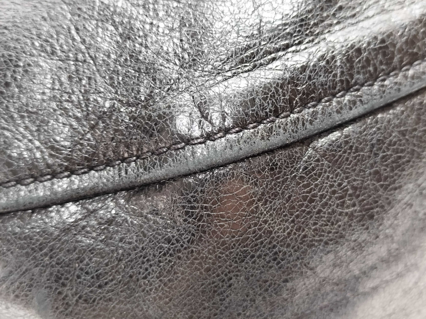 Miu Miu Leather/Silver Hardware/Hand/One-Shoulder/Gathered Handbag