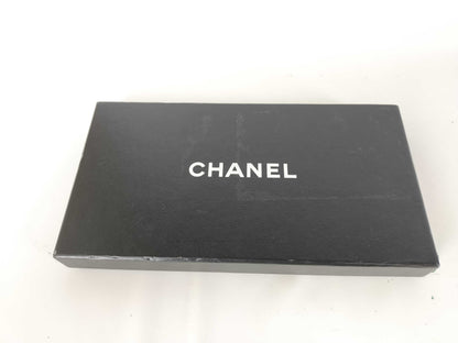 CHANEL [With sticker] No. 8 Caviar Leather Round Zip Wallet / No. 8 Wallet
