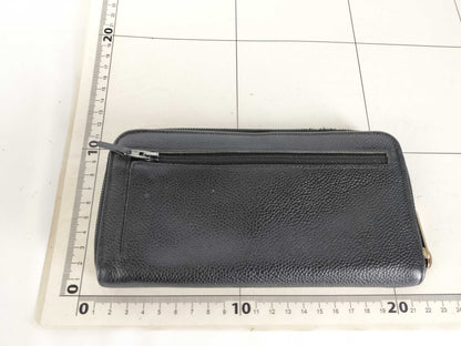 CHANEL [With sticker] No. 8 Caviar Leather Round Zip Wallet / No. 8 Wallet