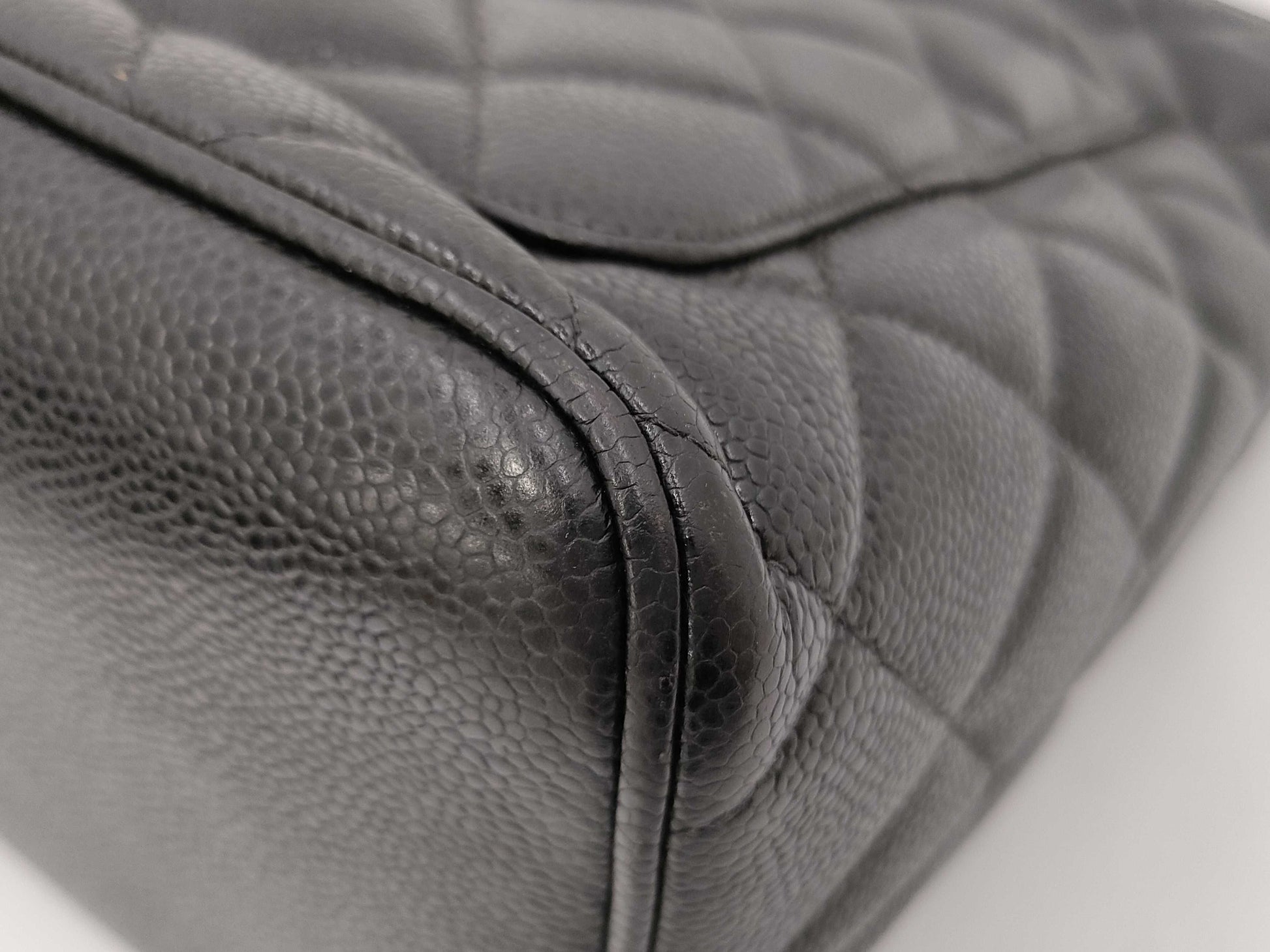 CHANEL Caviar Skin Reproduction Tote Handbag