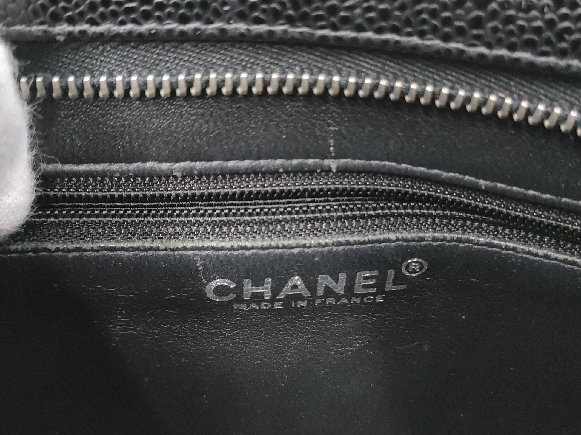 CHANEL Caviar Skin Reproduction Tote Handbag