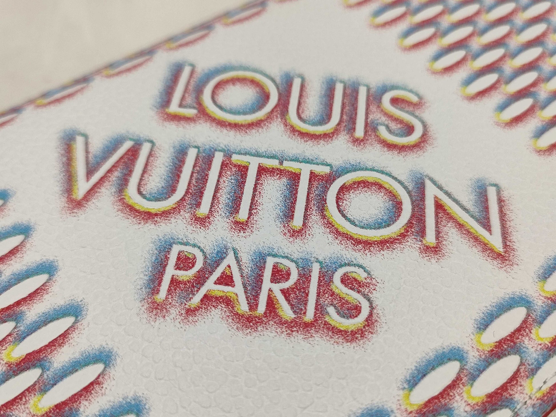LOUIS VUITTON Damier Spray Zippy Wallet Vertical Wallet