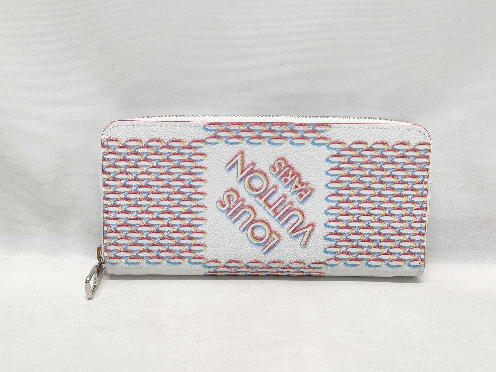 LOUIS VUITTON Damier Spray Zippy Wallet Vertical Wallet