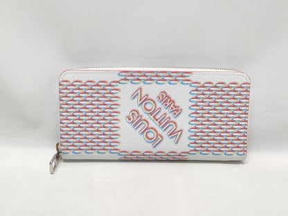 LOUIS VUITTON Damier Spray Zippy Wallet Vertical Wallet