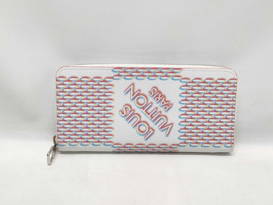 LOUIS VUITTON Damier Spray Zippy Wallet Vertical Wallet