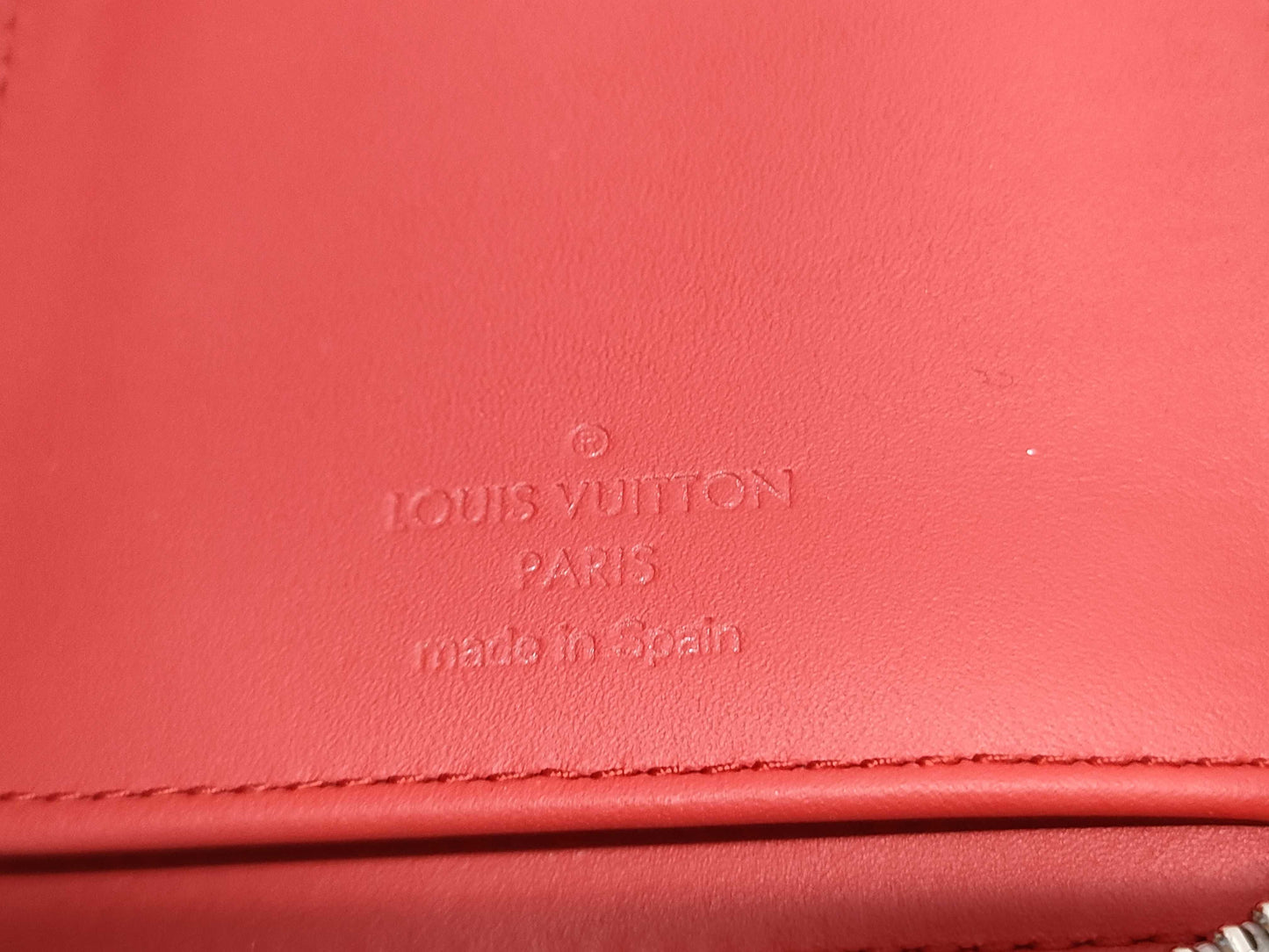 LOUIS VUITTON Damier Spray Zippy Wallet Vertical Wallet