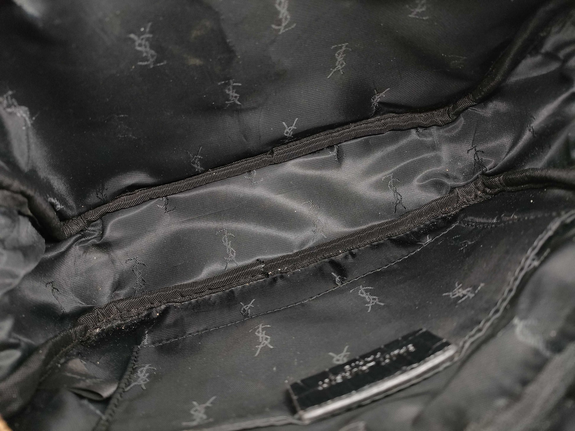 Yves Saint Laurent Croco Embossed Shoulder Bag