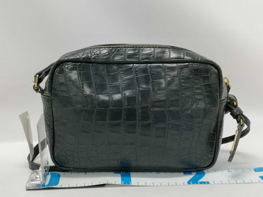 Yves Saint Laurent Croco Embossed Shoulder Bag