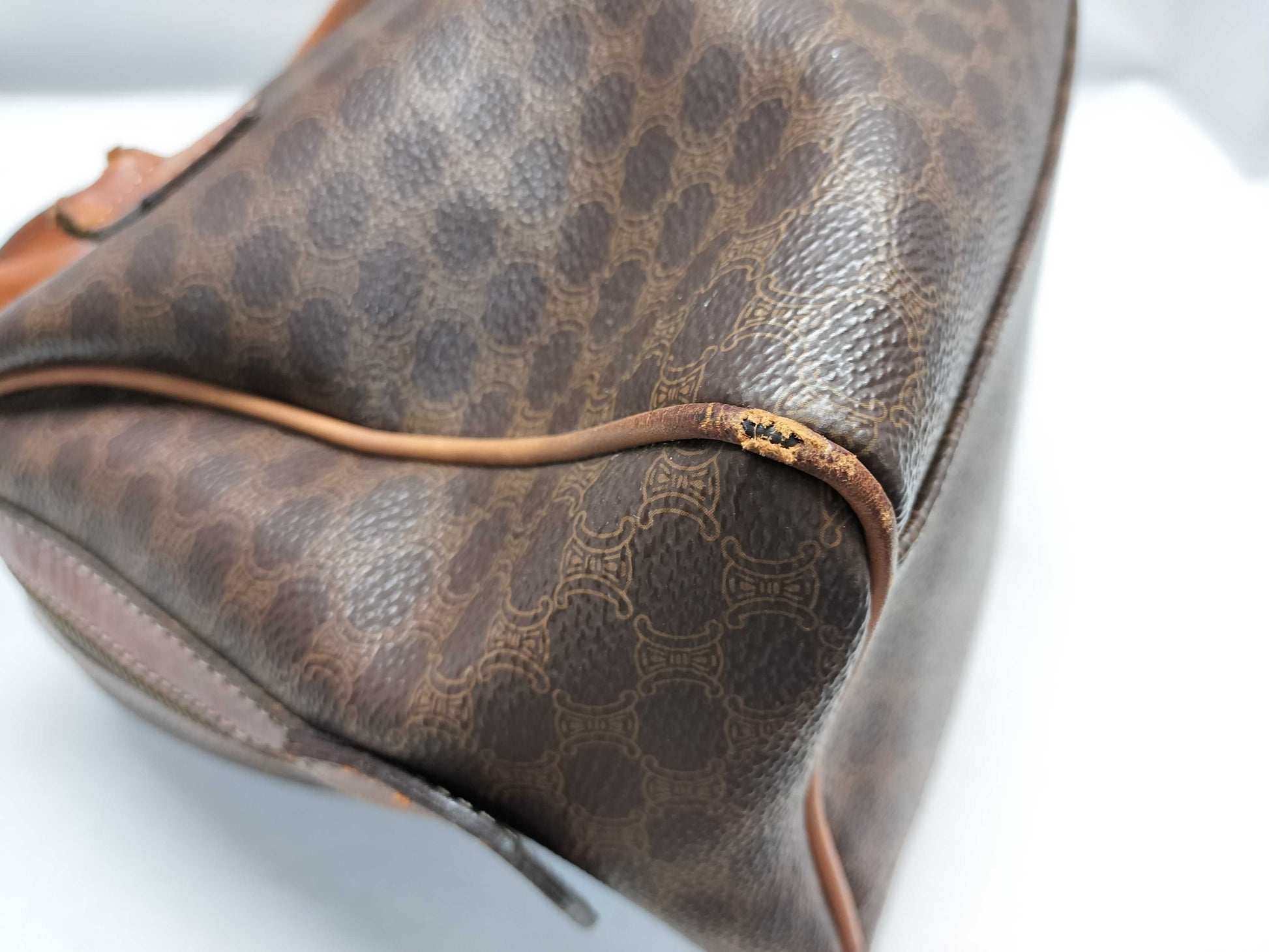 CELINE Macadam Mini Boston Bag with Broken Handle