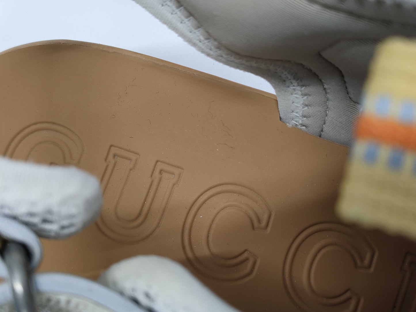 GUCCI logo platform sandals