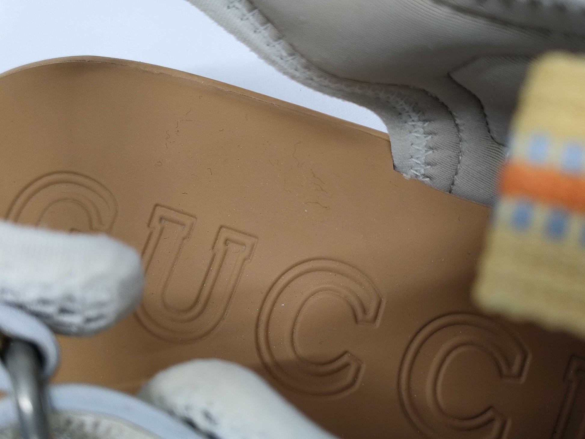 GUCCI logo platform sandals