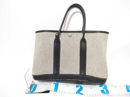 HERMES Garden Party Canvas/? H Tote Bag