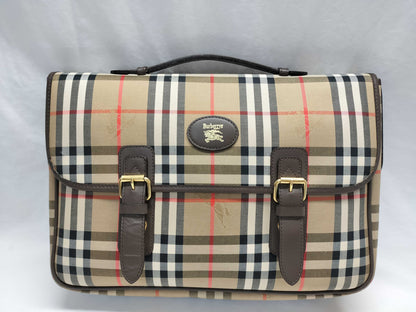 BURBERRY Check Messenger Shoulder Bag