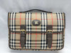 BURBERRY Check Messenger Shoulder Bag