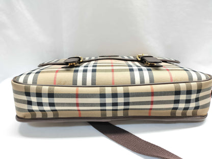 BURBERRY Check Messenger Shoulder Bag