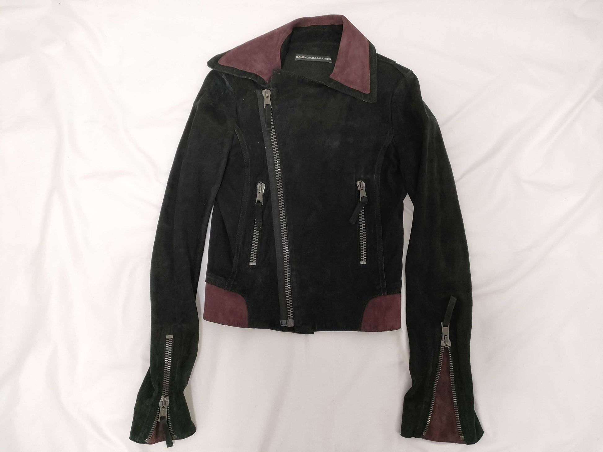 BALENCIAGA Suede Rider's Jacket