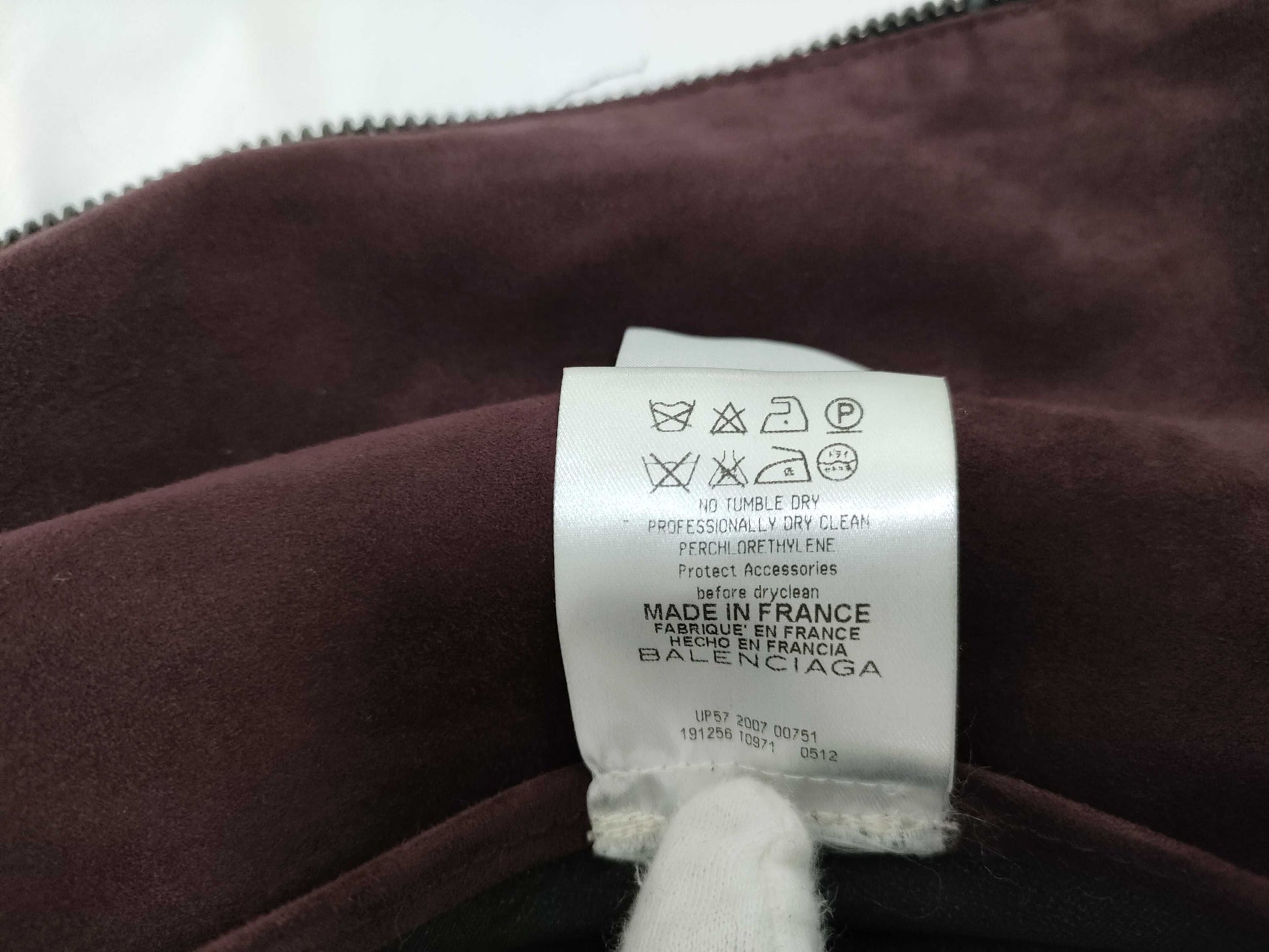 BALENCIAGA Suede Rider's Jacket