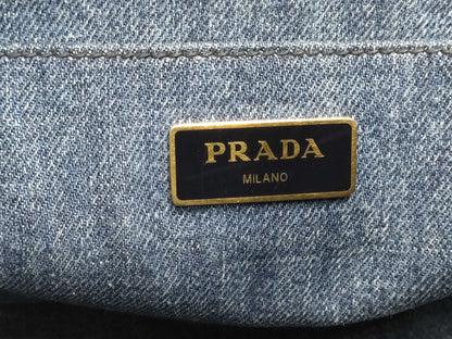 PRADA 1BG439/Denim/2WAY Handbag