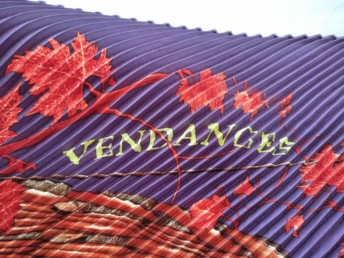 HERMES Carre Pleated Scarf