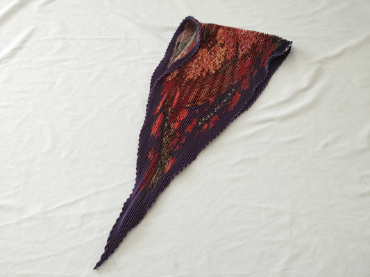 HERMES Carre Pleated Scarf