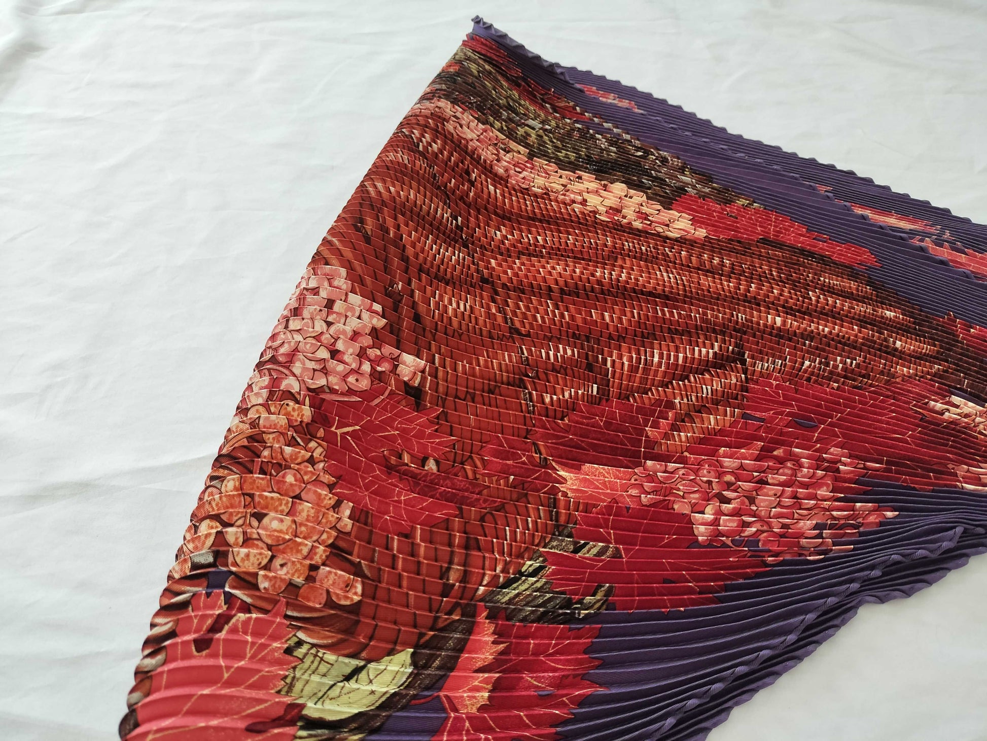 HERMES Carre Pleated Scarf