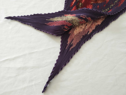HERMES Carre Pleated Scarf