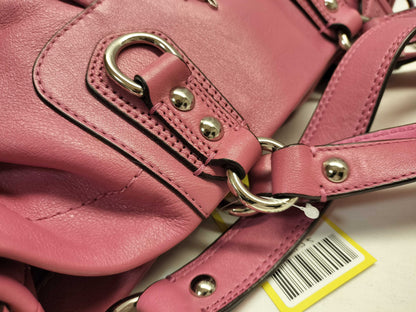 COACH Leather Tote/F/Pink Tote Bag