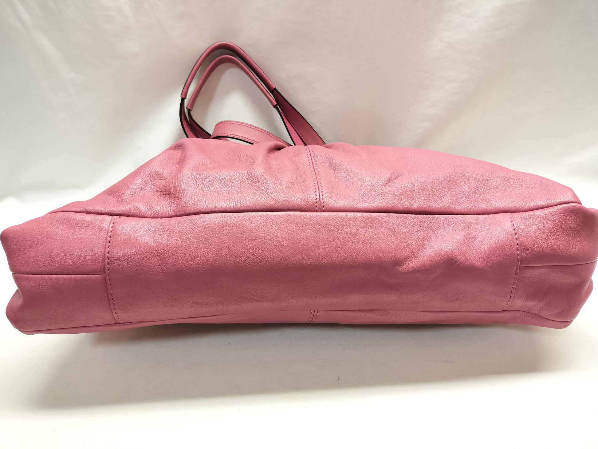 COACH Leather Tote/F/Pink Tote Bag
