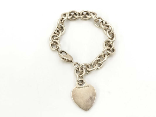 Tiffany & Co. Bracelet Heart Plate SV925 36.4g Bracelet/Bangle