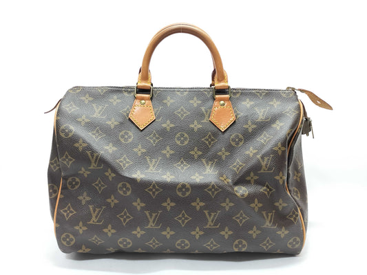 LOUIS VUITTON VI873 Monogram M41524 Monogram Speedy 35 Boston Bag