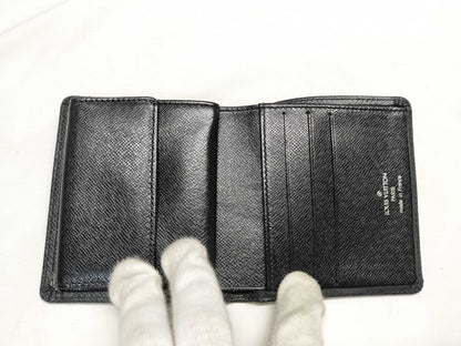 LOUIS VUITTON VI0051 Taiga Porte-Bieux 3-Card Credit M30452 Wallet