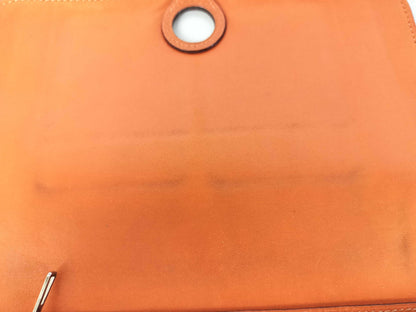 HERMES [Engraved] □H Dogon Orange / □H Wallet