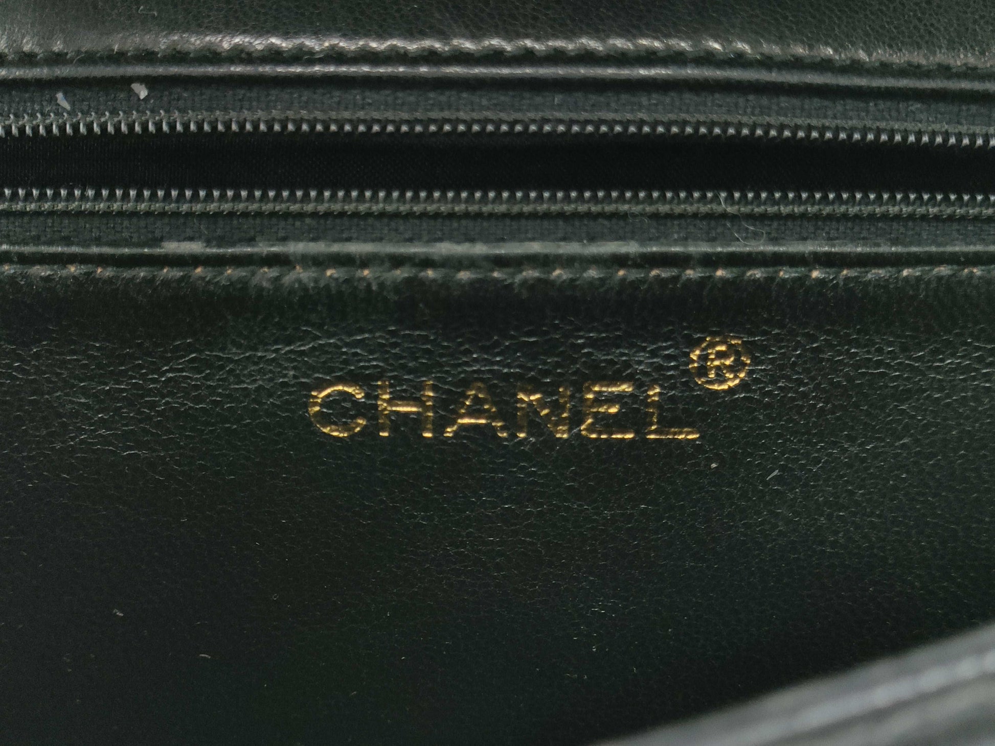 CHANEL 1548885 Lambskin Coco Mark/Chain Shoulder/Black Shoulder Bag
