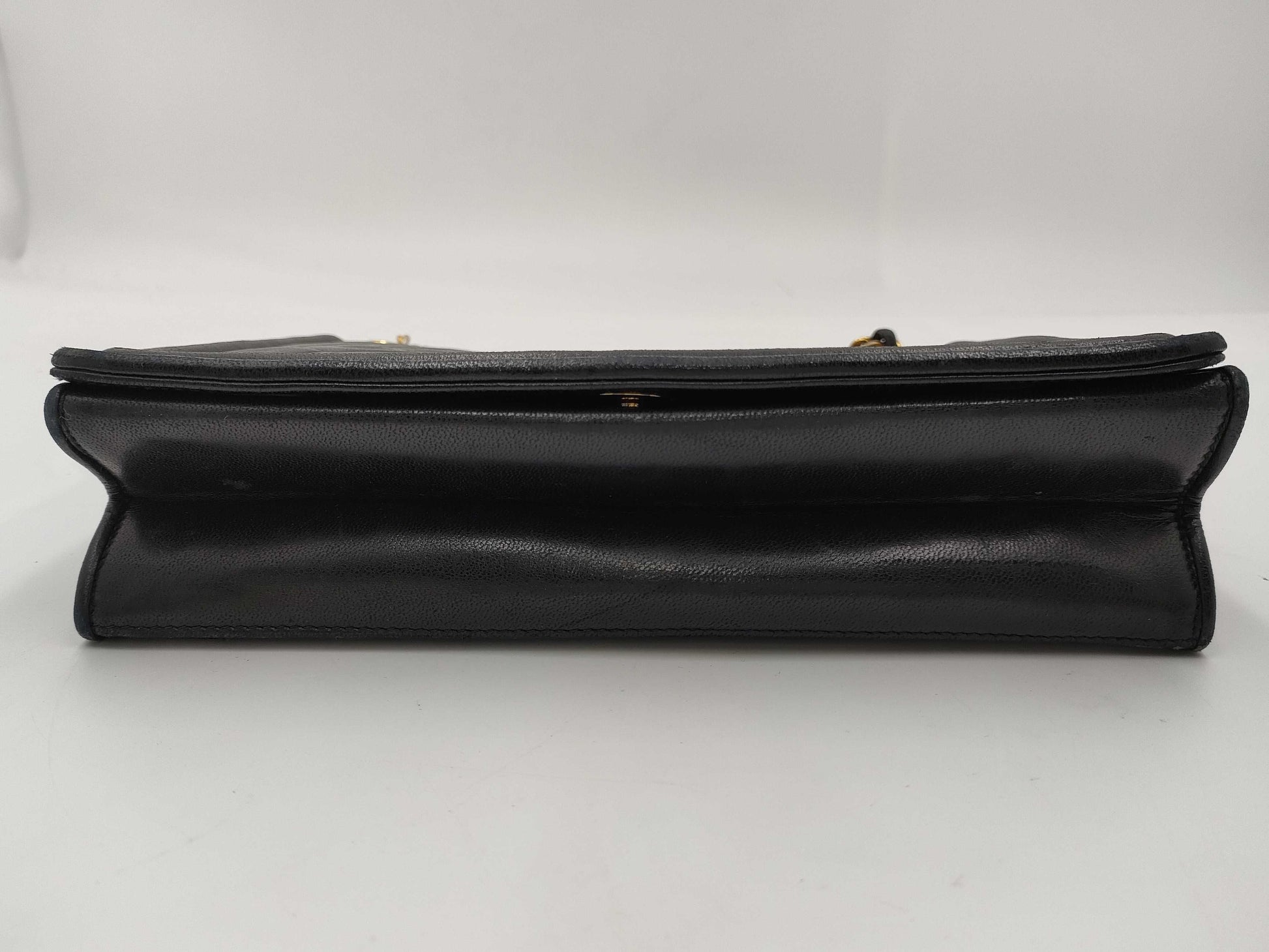 CHANEL 1548885 Lambskin Coco Mark/Chain Shoulder/Black Shoulder Bag