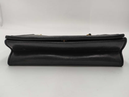 CHANEL 1548885 Lambskin Coco Mark/Chain Shoulder/Black Shoulder Bag