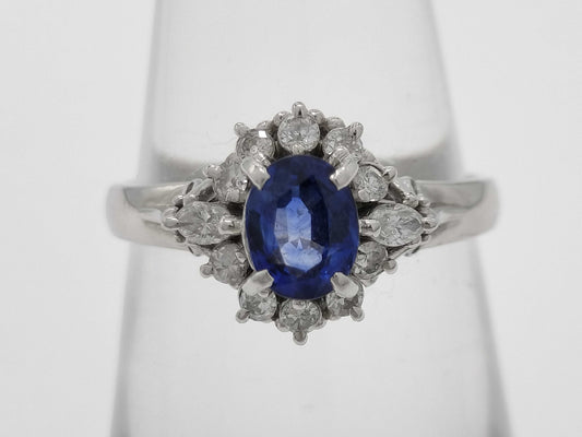 S 0.68ct D 0.23ct PT900 4.4g Ring 